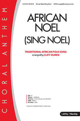 African Noel SATB choral sheet music cover